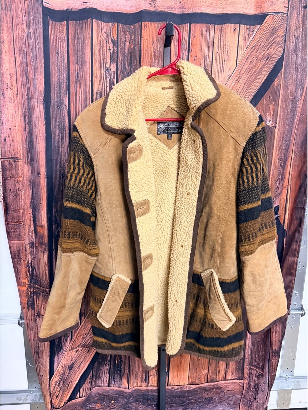 Vintage J. Gallery leather Suede Jacket Size Small